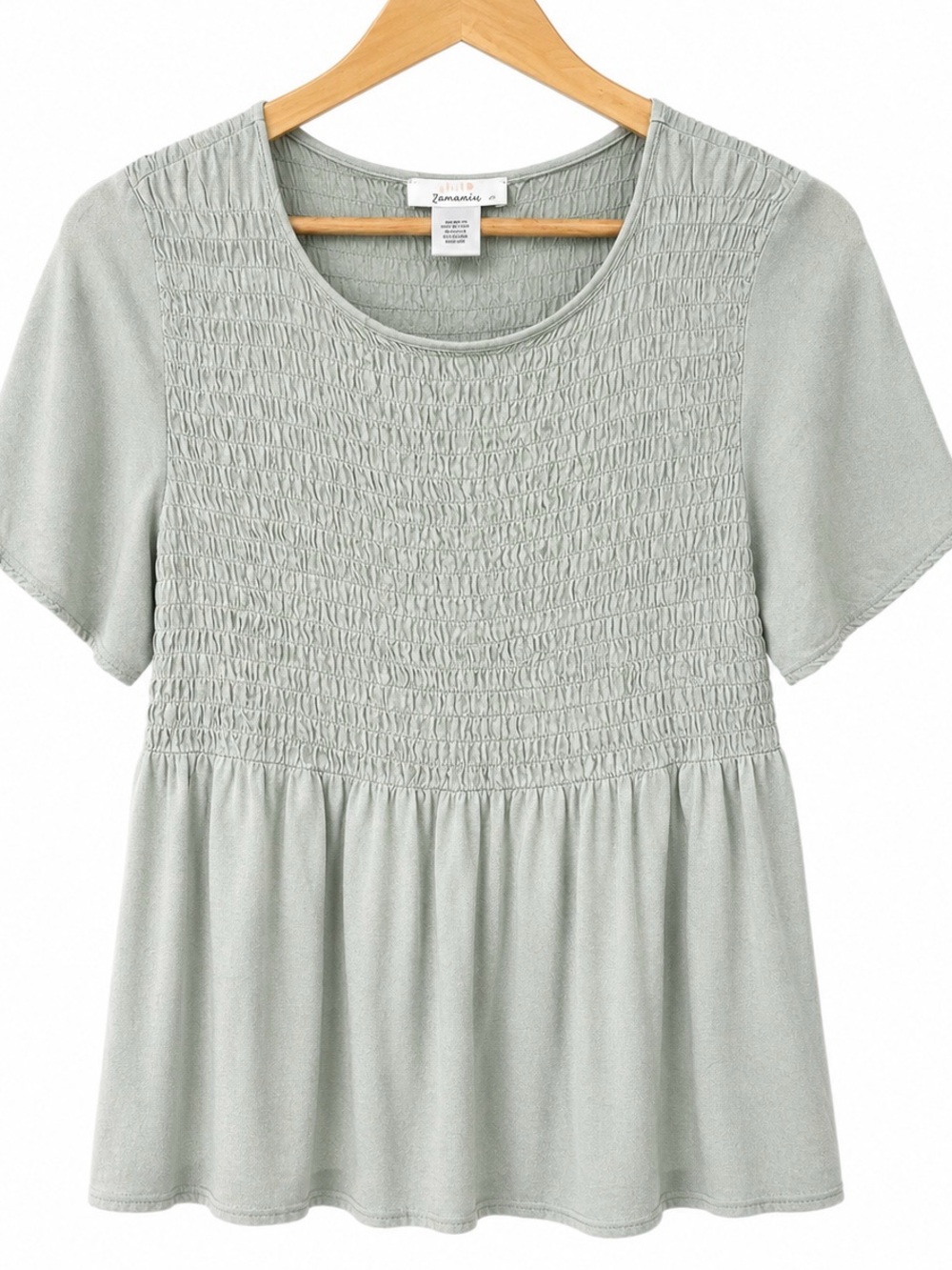 URBAN Romantics | Cottagecore, Boho, Sage Green, Peasant Top | Size: L